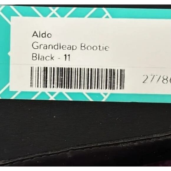 ALDO Grandleap Bootie Buckled Combat Black NEW 11  US - Picture 9 of 10